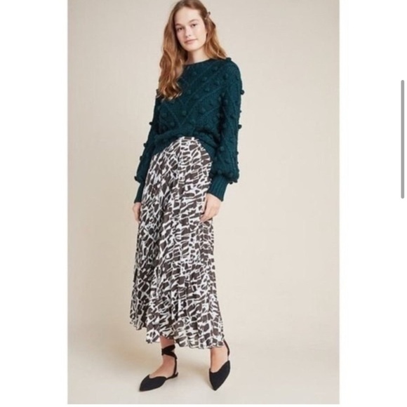 EUC ANTHROPOLOGIE MAEVE HILDI PLEATED MAXI SKIRT (X-Small P) - Picture 4 of 10